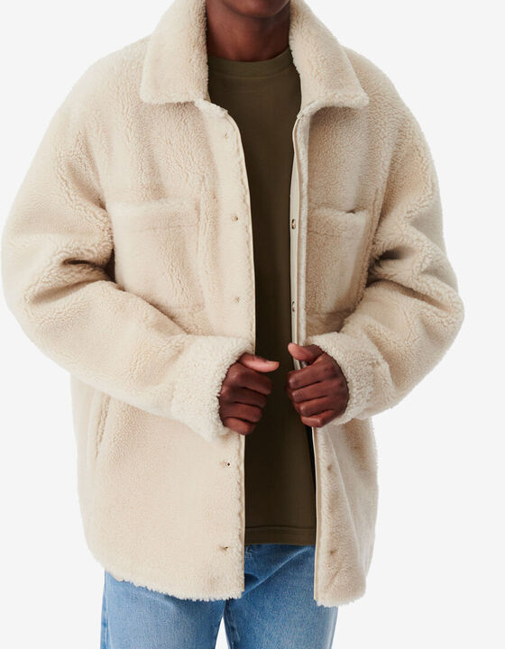JANAEL REVERSIBLE LEATHER OVERSHIRT